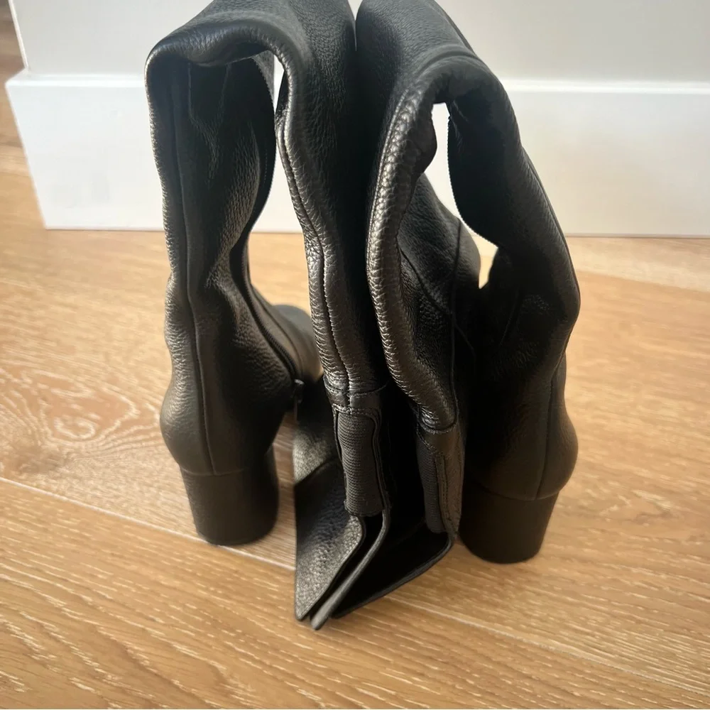 VIA SPIGA 'Finaly' Over The Knee Boots Black Leather size 5